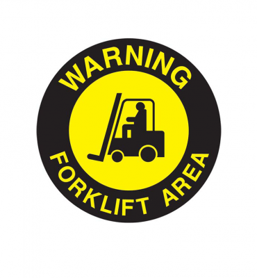 Warning Forklift Area Floor Sign – Summit Workwear and Safety